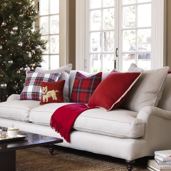 Cojines navideños para el sofá